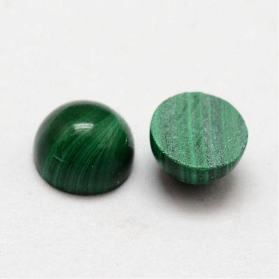 Dome Natural Malachite Cabochons G-O146-03A-1