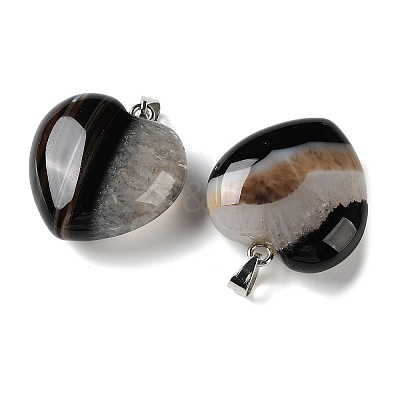 Dyed & Heated Natural Crystal Core Agate Pendants GG-CBACB71-04P-06-1