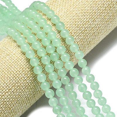 Natural Malaysia Jade Beads Strands G-L645-C01-6mm-12-1