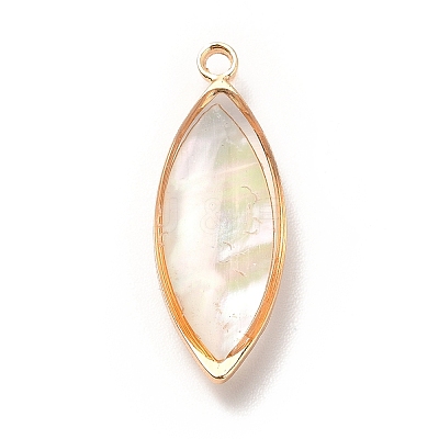 Brass Enamel Pendants X-KK-K252-10G-01-1