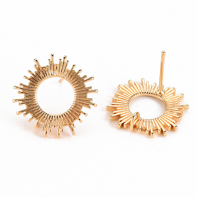 Brass Earring Findings KK-S356-248-NF-1