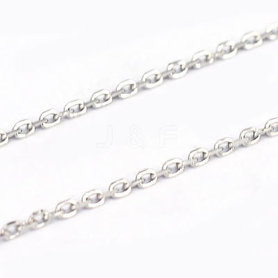 Tarnish Resistant 304 Stainless Steel Cable Chains CHS-L001-67-0.4mm-1