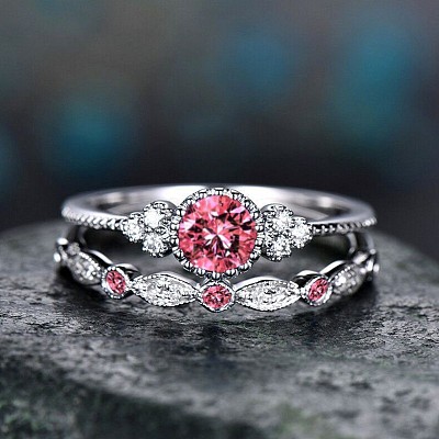 Alloy Micro Pave Cubic Zirconia Finger Rings for Women FS-WG2E042-01-1