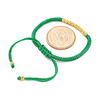 Polyester Cord Braided Bead Bracelets for Women BJEW-L698-01G-05-1