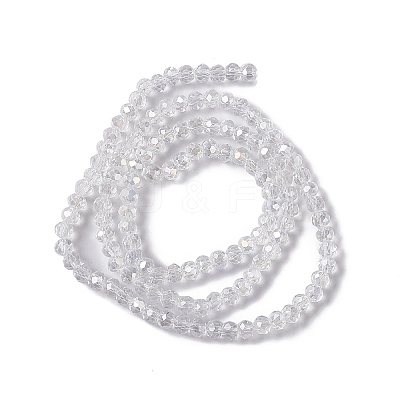 Crystal Glass Rondelle Beads Strands X-EGLA-F049C-03-1