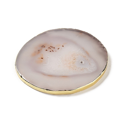 Natural Agate Coaster AJEW-NH0001-04G-04-1