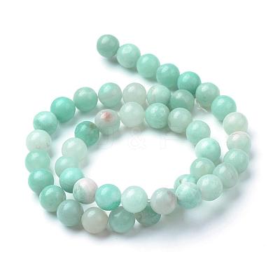 Natural Amazonite Beads Strands G-T055-6mm-17-1
