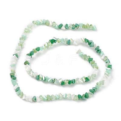Gradient Color Electroplate Glass Bead Strands X-GLAA-E042-02B-1