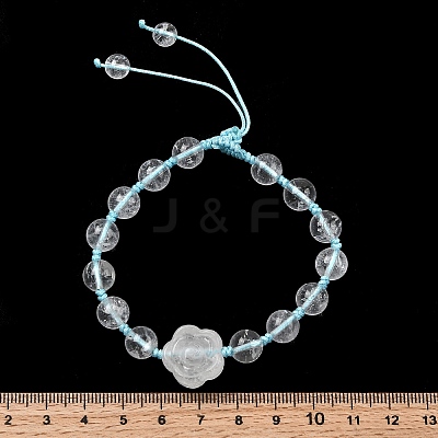 Adjustable Natural Mixed Gemstone Beads Braided Bead Bracelets for Women BJEW-L713-A-1