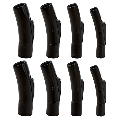 8Pcs 4 Styles Stainless Steel Bayonet Clasps STAS-DR0001-15EB-1