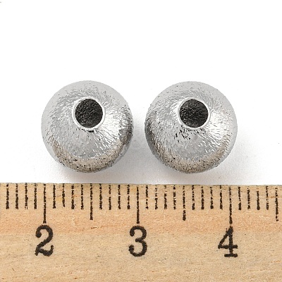 Brass Textured Beads KK-P258-05B-P-1