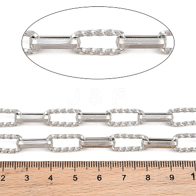 304 Stainless Steel Rectangle Link Chain SA-CBA23D8-02P-1