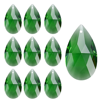 10Pcs Glass Pendants GLAA-ME0001-16B-1