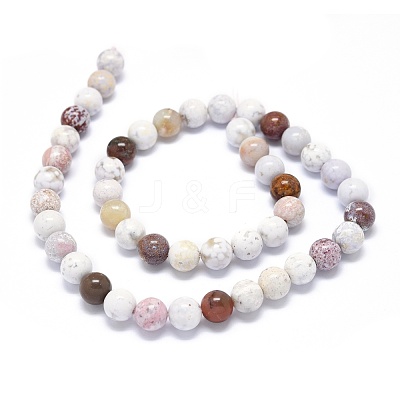 Natural Ocean Jasper Beads Strands G-O201A-15B-1