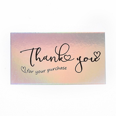 Laser Thank You Card DIY-F120-02B-1