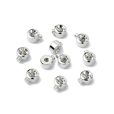 SHEGRACE Brass Crimp Beads XGR0053P-63P-1