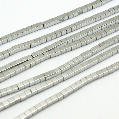 Non-magnetic Synthetic Hematite Beads Strands G-E098-2mm-5-1