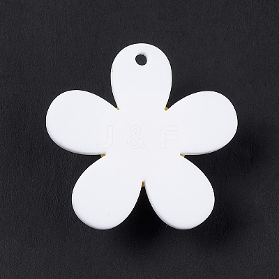 Opaque Acrylic Pendants X-OACR-P012-C08-1