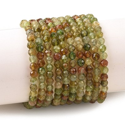 Natural Green Tourmaline Beads Strands G-Z106-A07-4mm-1