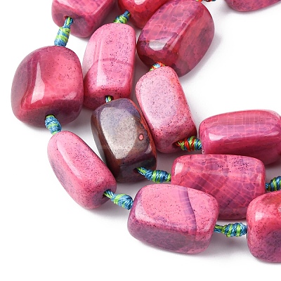 Natural Agate Beads Strands G-P605-A01-01-1