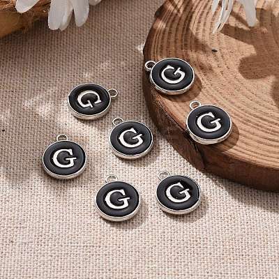 Platinum Plated Alloy Charms ENAM-S118-02G-P-1