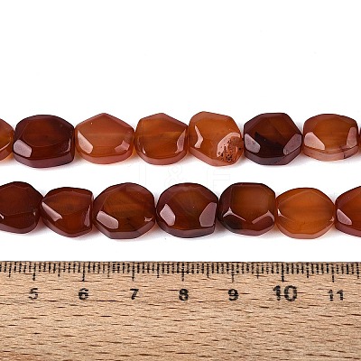 Dyed & Heated Natural Agate Beads Strands G-N359-15A-08-1
