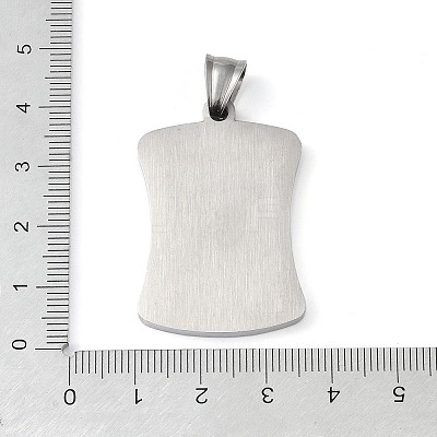 304 Stainless Steel Pendants STAS-O008-01D-1