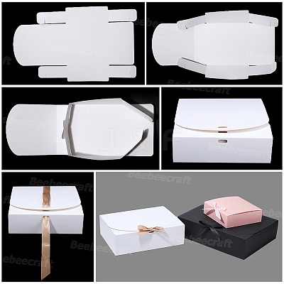 Folding Paper Gift Boxes with Ribbon CON-WH20001-11D-03-1