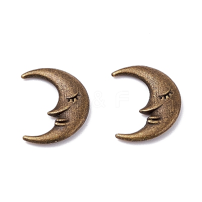 Zinc Alloy Cabochons PALLOY-WH0036-27AB-1
