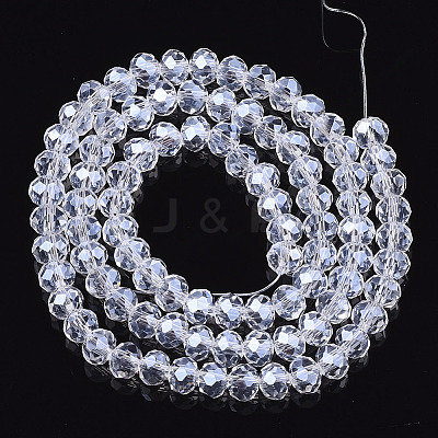 Electroplate Glass Beads Strands X-EGLA-A034-T8mm-A20-1