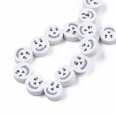 Handmade Polymer Clay Bead Strands CLAY-S096-038-1