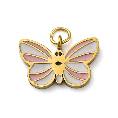 304 Stainless Steel Enamel Charms STAS-E550-50G-1