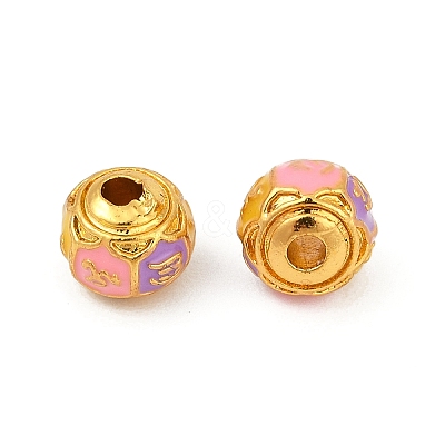 Brass Enamel Beads KK-Q081-07B-MG-1