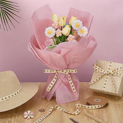 Heart Cotton Ribbon OCOR-WH0101-138C-1