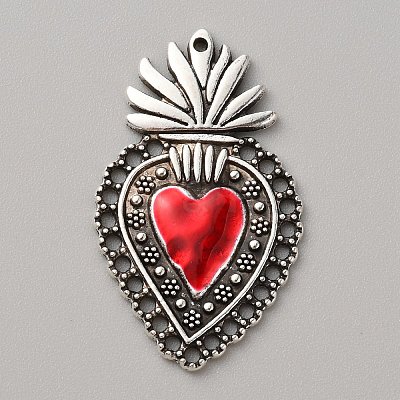 Alloy Enamel Pendants ENAM-WH0061-48B-01AS-1