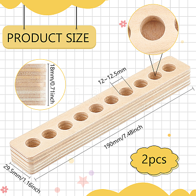 Wood Clip Floss Holder FIND-WH0290-74A-1