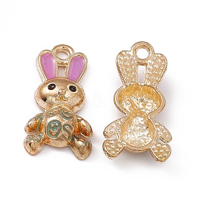 Alloy Enamel Pendants ENAM-C006-06G-07-1