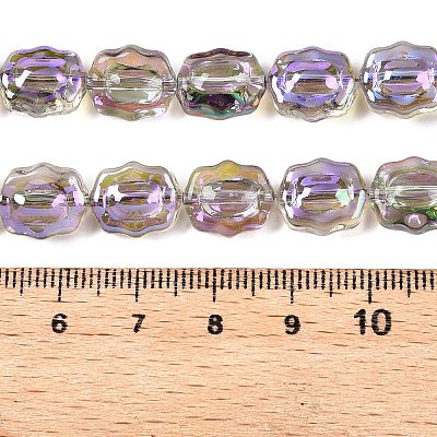 Electroplate Glass Beads Strands EGLA-T021-05E-1