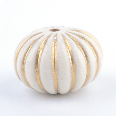 Pumpkin Plating Acrylic Beads PACR-Q102-40A-1