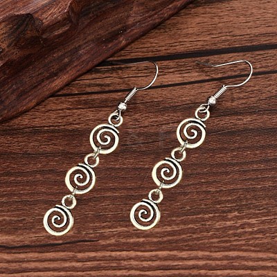 Alloy & Iron Dangle Earrings FS-WG7331A-01-1