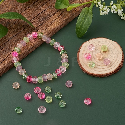 6 Style Imitation Gemstone & Opal Style Resin Beads and Glass Beads RESI-YW0001-14-1
