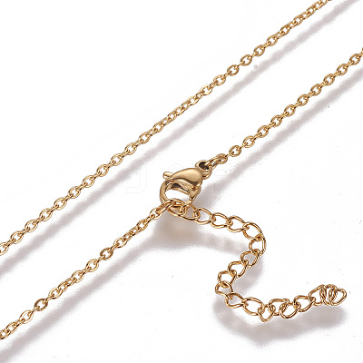 304 Stainless Steel Pendant Necklaces NJEW-F264-04G-1