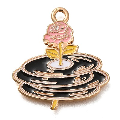 Alloy Enamel Pendants ENAM-Q508-03G-1