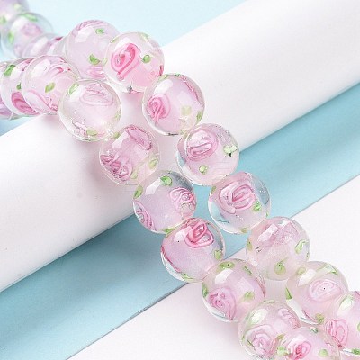 Handmade Lampwork Beads Strands LAMP-K027-05B-1