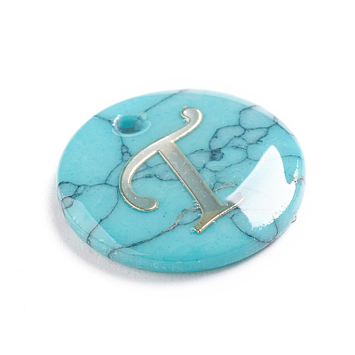 Synthetic Turquoise Charms G-L561-001T-1