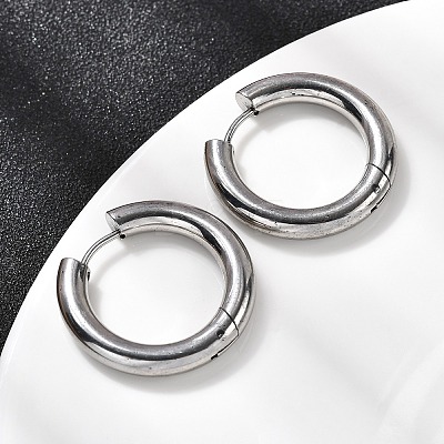 316F Stainless Steel Hoop Earrings EJEW-D341-01F-P-1