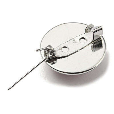Round Glass Brooches FIND-Q096-01M-1