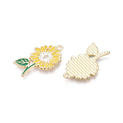 Alloy Enamel Pendants ENAM-T024-32C-G-1