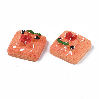 Opaque Epoxy Resin Cabochons CRES-S358-68-1