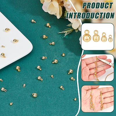 40Pcs 4 Styles Brass Charms KK-BC0013-80-1